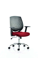 Dura Medium Back Mesh Office Chair with Arms - Nylon Backrest