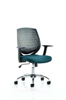 Dura Medium Back Mesh Office Chair with Arms - Nylon Backrest