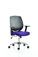 Dura Medium Back Mesh Office Chair with Arms - Nylon Backrest