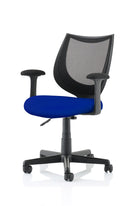 Camden Medium Back Mesh Task Chair Black with Arms | Operator
