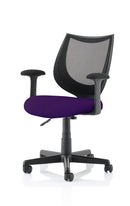 Camden Medium Back Mesh Task Chair Black with Arms | Operator