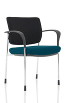 Brunswick Deluxe Stacking Visitor Chair - Chrome Frame, Mesh Back