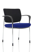 Brunswick Deluxe Stacking Visitor Chair - Chrome Frame, Mesh Back