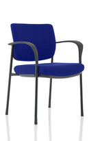Brunswick Deluxe Stacking Visitor Chair - Chrome Frame, Mesh Back