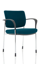 Brunswick Deluxe Stacking Visitor Chair - Chrome Frame, Mesh Back