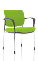 Brunswick Deluxe Stacking Visitor Chair - Chrome Frame, Mesh Back