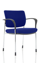 Brunswick Deluxe Stacking Visitor Chair - Chrome Frame, Mesh Back