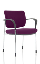 Brunswick Deluxe Stacking Visitor Chair - Chrome Frame, Mesh Back