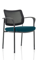 Brunswick Deluxe Stacking Visitor Chair - Chrome Frame, Mesh Back