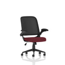 Crew Mesh Back Task Operator Chair with Folding Arms - Black