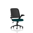 Crew Mesh Back Task Operator Chair with Folding Arms - Black