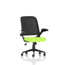 Crew Mesh Back Task Operator Chair with Folding Arms - Black