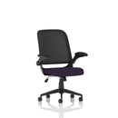 Crew Mesh Back Task Operator Chair with Folding Arms - Black