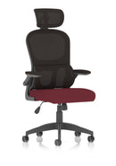Iris Task Operator Mesh Back Fabric Seat With Headrest