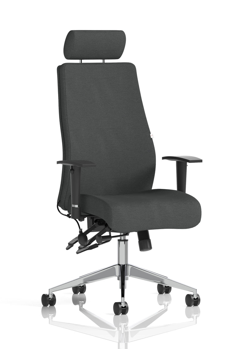 Jet 24 Hour Heavy Duty Ergonomic Office Chair - 23.5 Stone