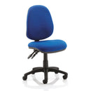 Heavy duty black office chair designed for 23.5 stone, featuring no arms and a sturdy frame, by Lockwoodhume