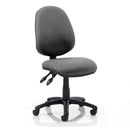 Heavy duty black office chair for 20-25 stone users with no arms, Lockwoodhume brand