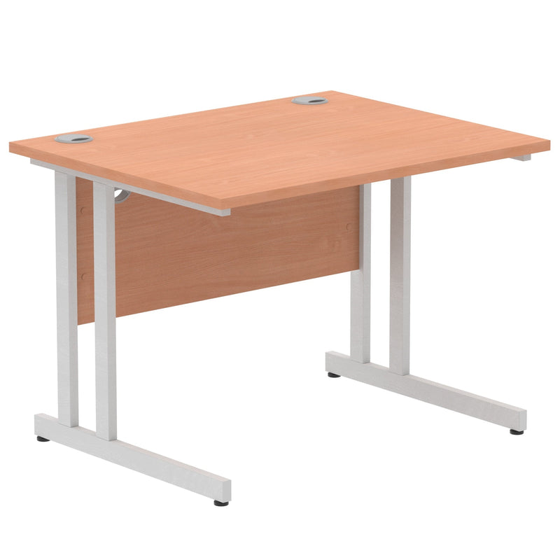 Impulse 1000mm Straight Desk Cantilever Leg