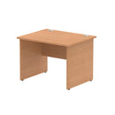 Beech straight desk panel with end legs from Dynamic Office Solutions, featuring a modern ergonomic design.