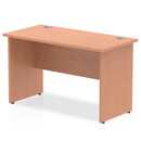 Beech slimline desk panel end leg by Dynamic Office Solutions, featuring a modern design suitable for home offices.