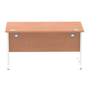 Impulse 1400mm Straight Desk Cable Managed Leg