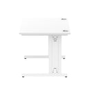 Impulse 1200mm Straight Desk Cable Managed Leg