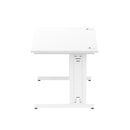 Impulse 1400mm Straight Desk Cable Managed Leg