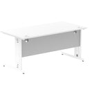 Impulse 1600mm Straight Desk Cable Managed Leg