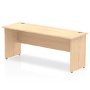 Dynamic Office Solutions Impulse 1800mm slimline desk with beech top and leg, sleek ergonomic design