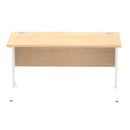 Impulse 1400mm Straight Desk Cable Managed Leg