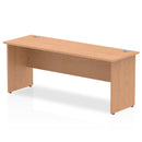 Dynamic Office Solutions Impulse 1800mm slimline desk with beech top and matching panel end leg