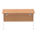 Impulse 1400mm Straight Desk Cable Managed Leg