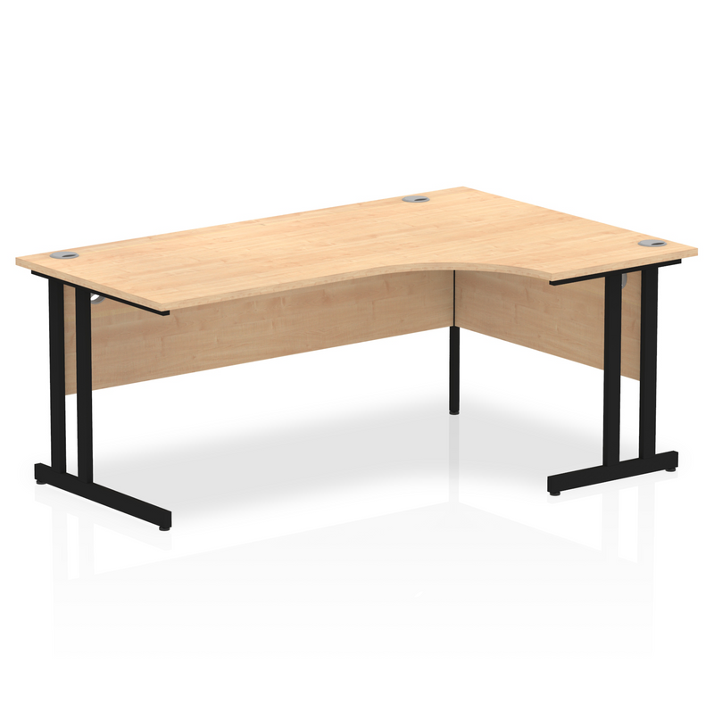 Impulse 1800mm Right Crescent Desk Cantilever Leg