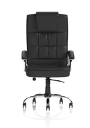 Moore Deluxe Leather Executive Office Chair - Chrome Arms & Base
