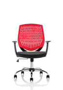Dura Medium Back Mesh Office Chair with Arms - Nylon Backrest