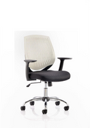 Dura Medium Back Mesh Office Chair with Arms - Nylon Backrest