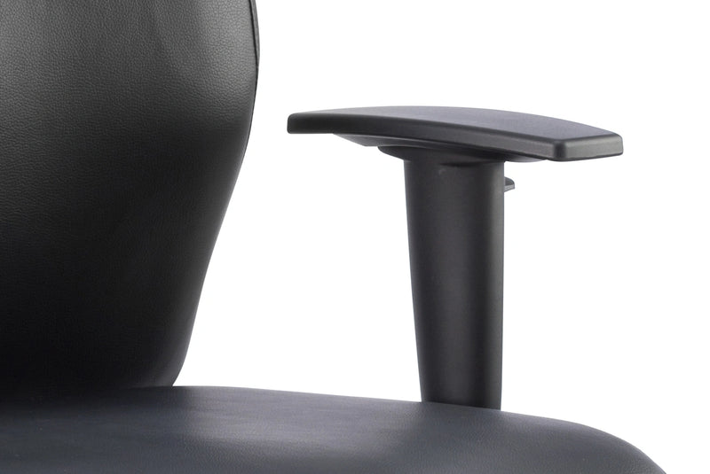 Jet 24 Hour Heavy Duty Leather Ergonomic Chair - 23.5 Stone