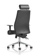 Jet 24 Hour Heavy Duty Leather Ergonomic Chair - 23.5 Stone