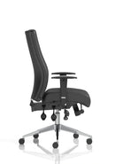 Jet 24 Hour Heavy Duty Leather Ergonomic Chair - 23.5 Stone