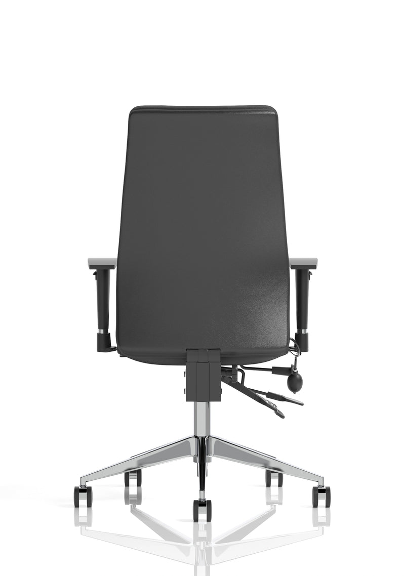 Jet 24 Hour Heavy Duty Leather Ergonomic Chair - 23.5 Stone