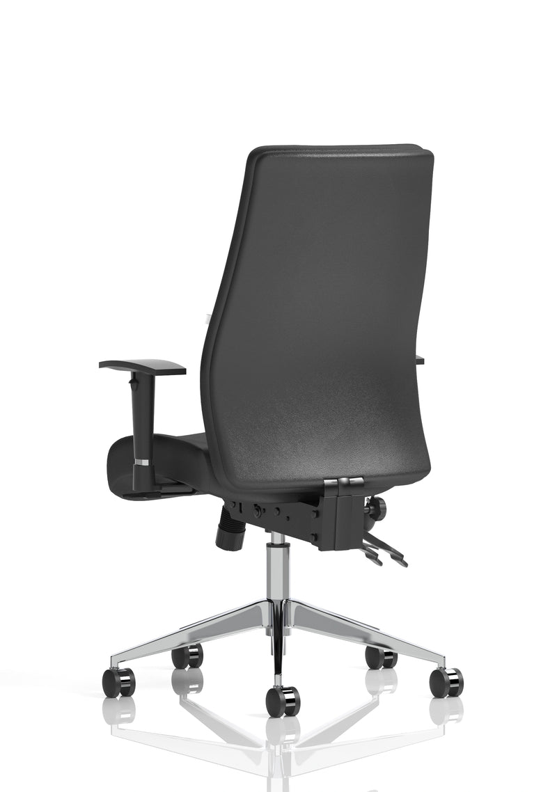Jet 24 Hour Heavy Duty Leather Ergonomic Chair - 23.5 Stone