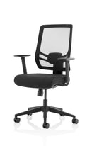 Dynamic Office Solutions Ergo Twist High Mesh Back Ergonomic Chair with adaptive pivot, black fabric and mesh upholstery