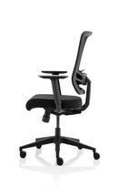 Dynamic Office Solutions Ergo Twist High Mesh Back Chair in black fabric with headrest, ergonomic design, 120kg capacity