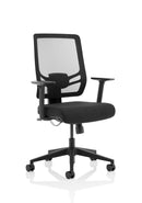 Dynamic Office Solutions Ergo Twist High Mesh Back Ergonomic Chair with Adaptive Pivot in black fabric and mesh