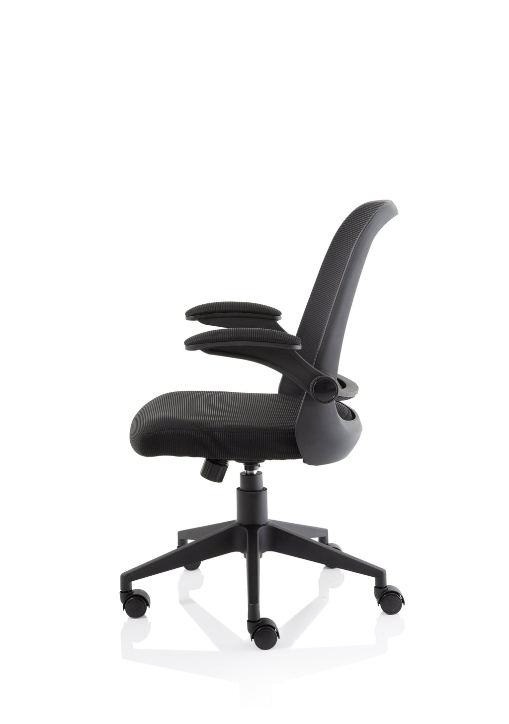 Shape Task Chair Crew Mesh Back Task Chair with Folding Arms - Black