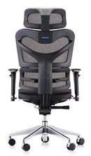 Dynamic ergonomic high-back black mesh office chair with 3D adjustable arms and 5-position back adjustment