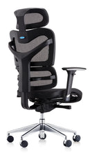 Dynamic Dorsum Executive Black Mesh Office Chair with ergonomic high-back, 3D adjustable arms, and 5-position back adjustmen