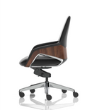 Olive Executive Black Leather Office Chair
