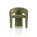 Forest Green Boho Accent Chair - Three-Leg Upholstered Armchair