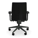 Senator Freeflex ergonomic office chair in black with polished aluminum base and adjustable armrests 3